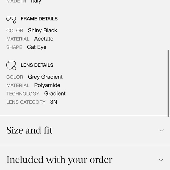Gucci Black Cat Eye Sunglasses main image 7